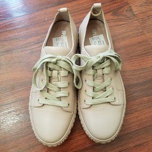 Opening Ceremony Leather Sneakers, Nude Color, Size 10
